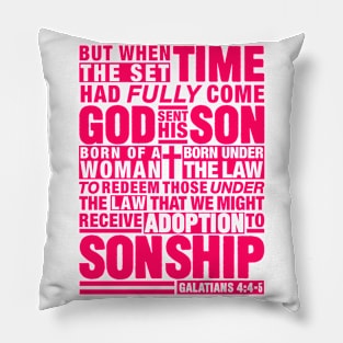 Galatians 4:4-5 Pillow