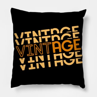 Vintage Typography Pillow