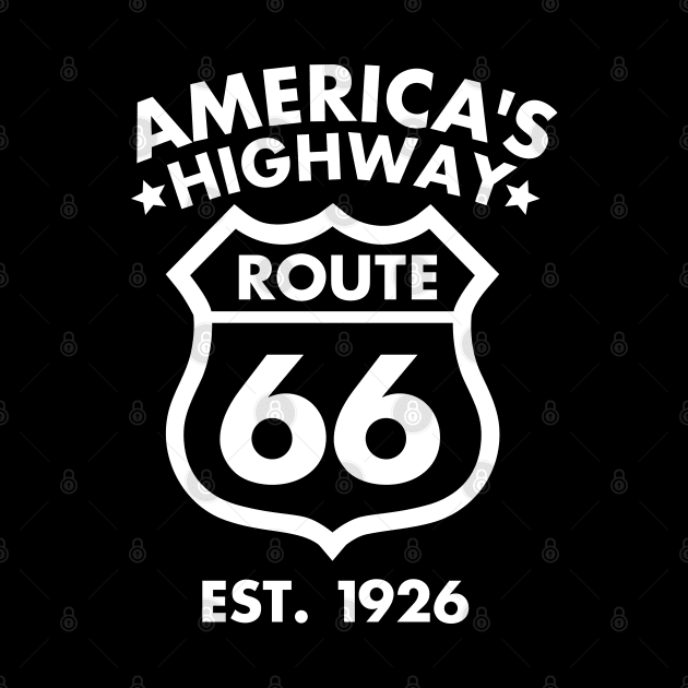 America's Highway Route 66 by DetourShirts