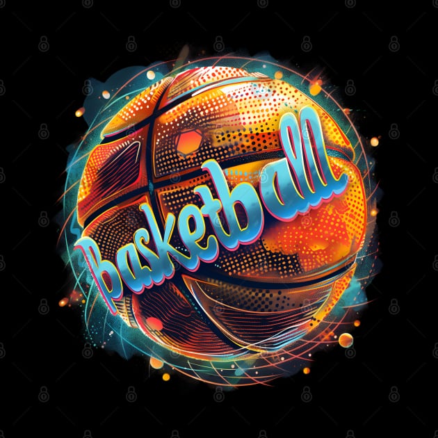 Basketball Graphic Abstract by MaystarUniverse