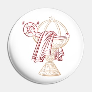 Flesh of Christ - Simplified | Eucharist Pin