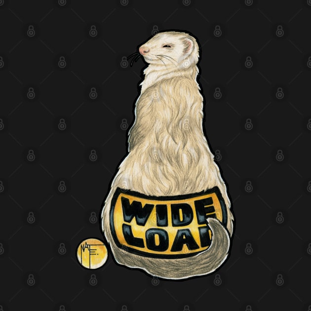 Ferret - Wide Load by Nat Ewert Art