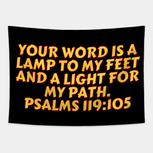Bible Verse Psalm 119:105 Tapestry