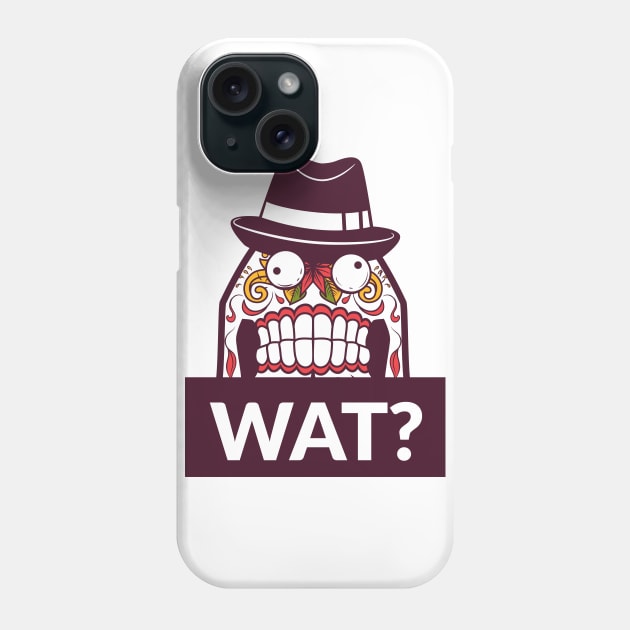 WAT? Phone Case by MarinasingerDesigns