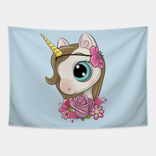 Cute Unicorn Tapestry