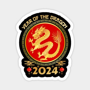 Chinese Lunar New Year 2024 - Year of the Dragon 2024 Magnet