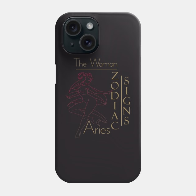 The woman Aries Phone Case by KrasiStaleva