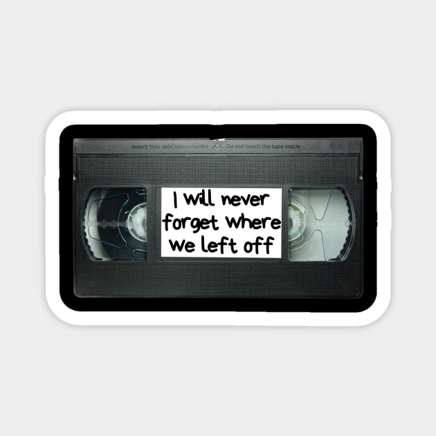 VHS I will never forget Magnet by Caregiverology