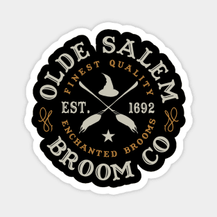 Wiccan Occult Witchcraft Salem Broom Company Magnet