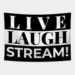 Live streamers laugh and stream Tapestry