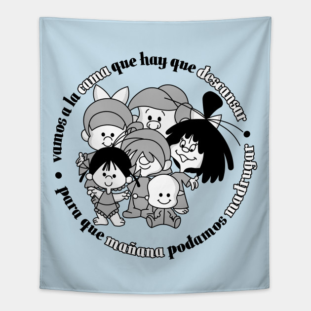 familia telerin cartoons tapestry teepublic