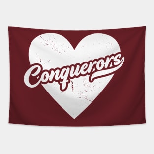 Vintage Conquerors School Spirit // High School Football Mascot // Go Conquerors Tapestry