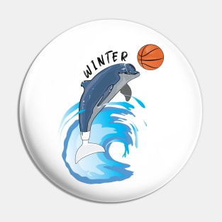 Winter The Dolphin Pin