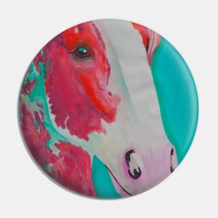 Beautiful vibrant horse portrait Pin