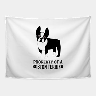 Property of a Boston Terrier Tapestry