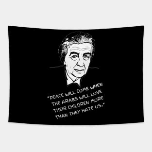 Golda Meir Quote Tapestry