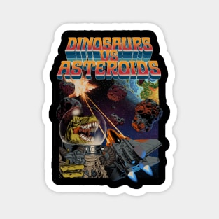 Dinosaurs vs Asteroids Magnet