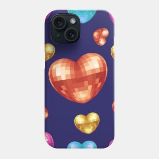 Disco Heart (Blue) Phone Case