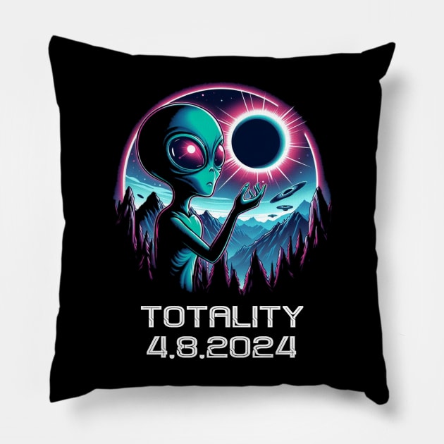 Solar eclipse apparel Pillow by Positively Petal Perfect 