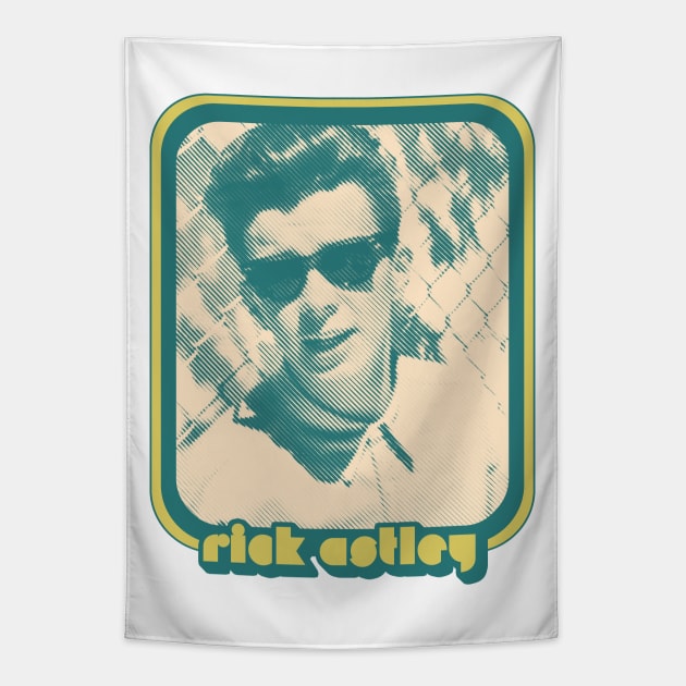 Rick Astley / Retro Aesthetic Tribute Design Tapestry by DankFutura