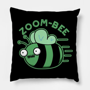 Zoom-bee Cute Halloween Zombie Bee Pun Pillow