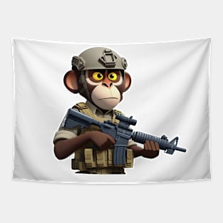 Tactical Monkey Tapestry