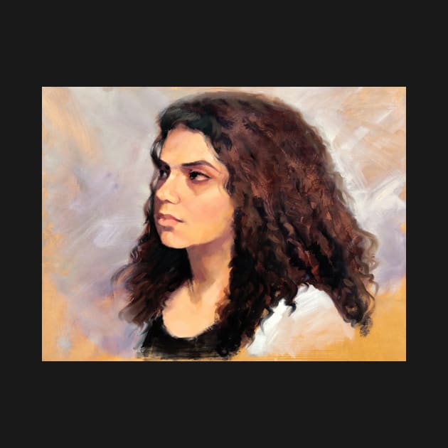 Portrait of Natalie ~ oil painting by rozmcq