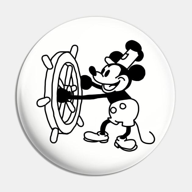 Steamboat Willie Pin by ellenhenryart