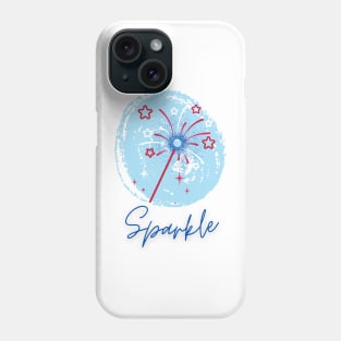 Patriotic Stars and Sparke Design Phone Case