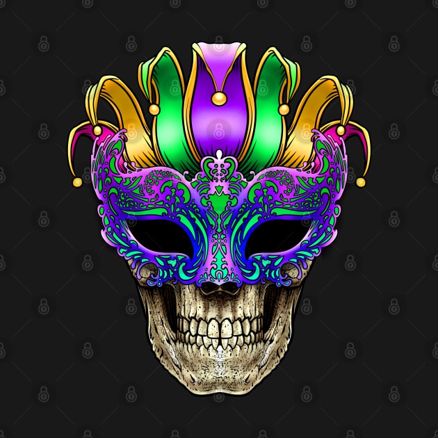 Mardi Gras Skull Mask by BDAZ