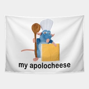 My Apolocheese Funny Rat Tapestry