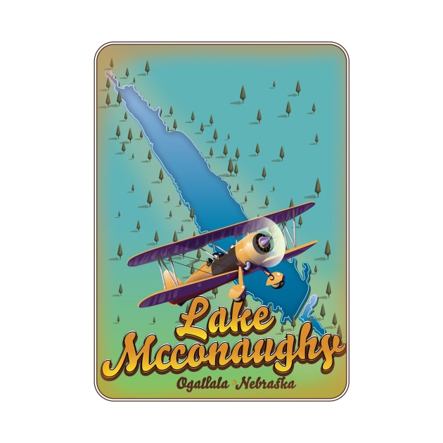 lake McConaughy Retro map by nickemporium1