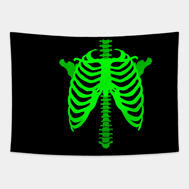 Spooky Szn Skeleton Bones Costume Funny Halloween Tapestry by OrangeMonkeyArt