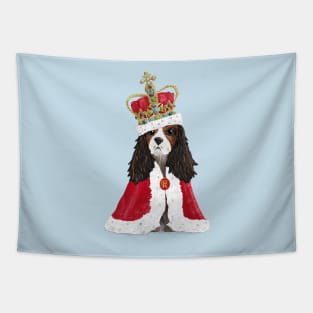 His Majesty King Charles Fun Coronation Souvenir on cream Tapestry