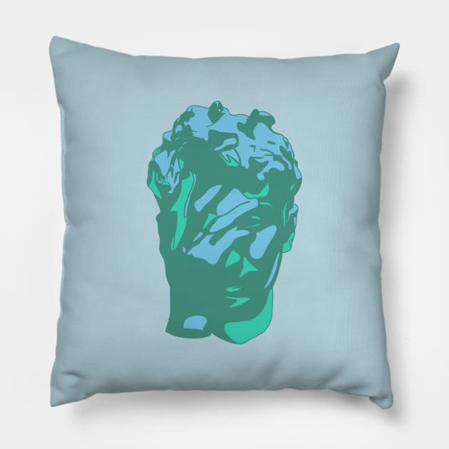 Glass Animals Dreamland (Head Only) Pillow by SpareFilm