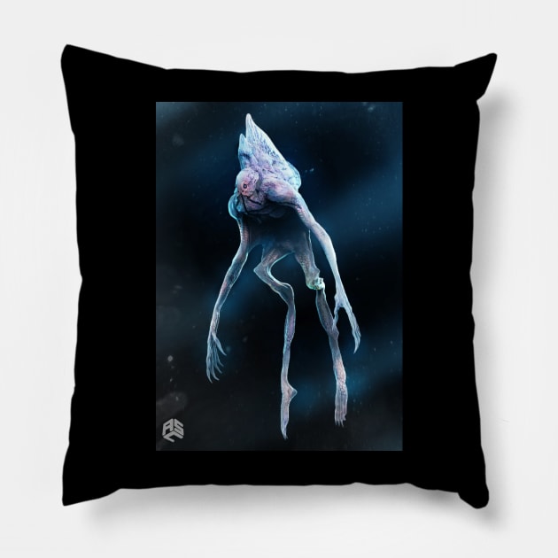 Ice Aligator Mutant Pillow by _ASCreative