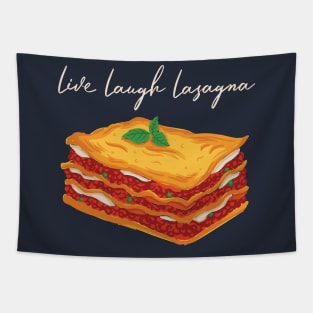 Live Laugh Lasagna Tapestry