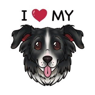 I Love My Border Collie T-Shirt