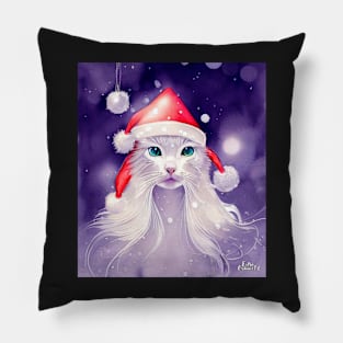 Merry Catmas Christmas Pillow