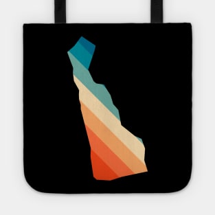 Delaware State Retro Map Tote