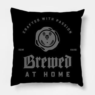 Crafted with Passion, Brewed at Home Pillow