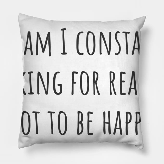 Looking for Reasons Pillow by ryanmcintire1232