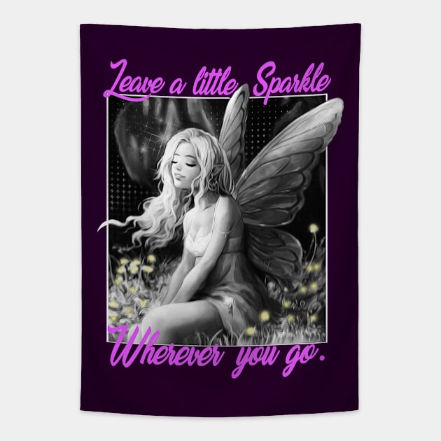 Leave a little sparkle wherever you go Tapestry by GothicDesigns