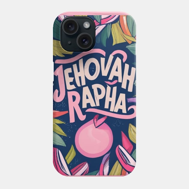 JEHOVAH RAPHA CANCER RIBBON HEALER PINK Phone Case by Seeds of Authority