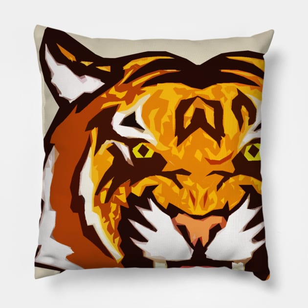 Funny Tigercat Eye of the Tiger for Women, Men & Kids, Gift T-Shirt Pillow by DMarts