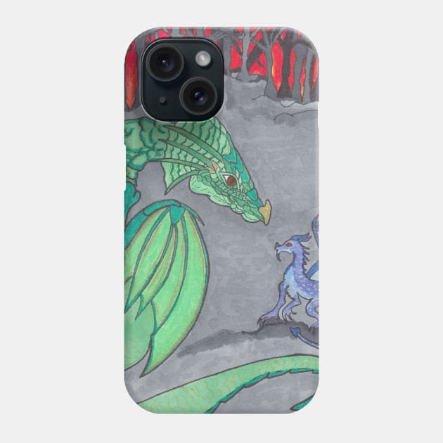 Ashes and Dragons Phone Case by BeritValk