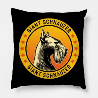 Giant Schnauzer Dog Portrait Pillow