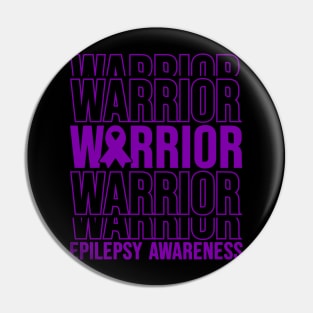 Epilepsy Warrior Epilepsy Awareness Pin