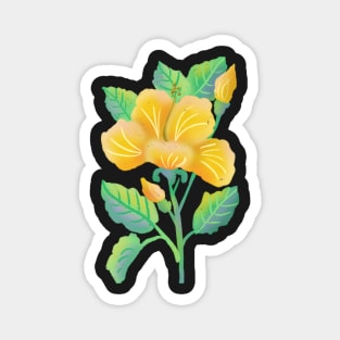 Yellow Hibiscus Magnet