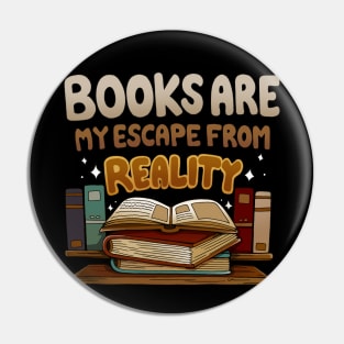 Books Escape Pin